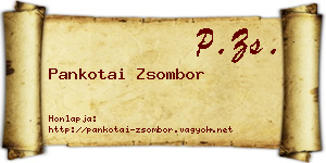 Pankotai Zsombor névjegykártya
